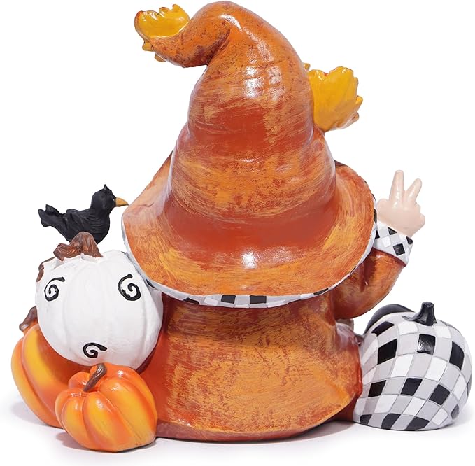 Hodao Thanksgiving Pumpkin Gnome Decoration Handmade Swedish Tomte Gnomes Elf for Fall Day Decor Gifts - Fall Thanksgiving Party Home Gnomes Decor - Autumn Gifts