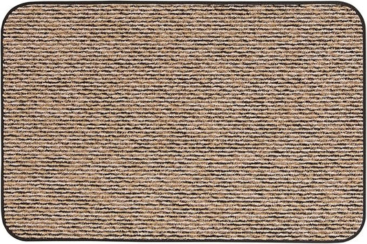 House, Home and More Skid-Resistant Carpet Indoor Area Rug Floor Mat - Black Ripple - 2 Ft X 3 Ft - Non Slip Rubber Backing, Stain Resistant, Dog Friendly, Living Room Bedroom Kitchen Entryway