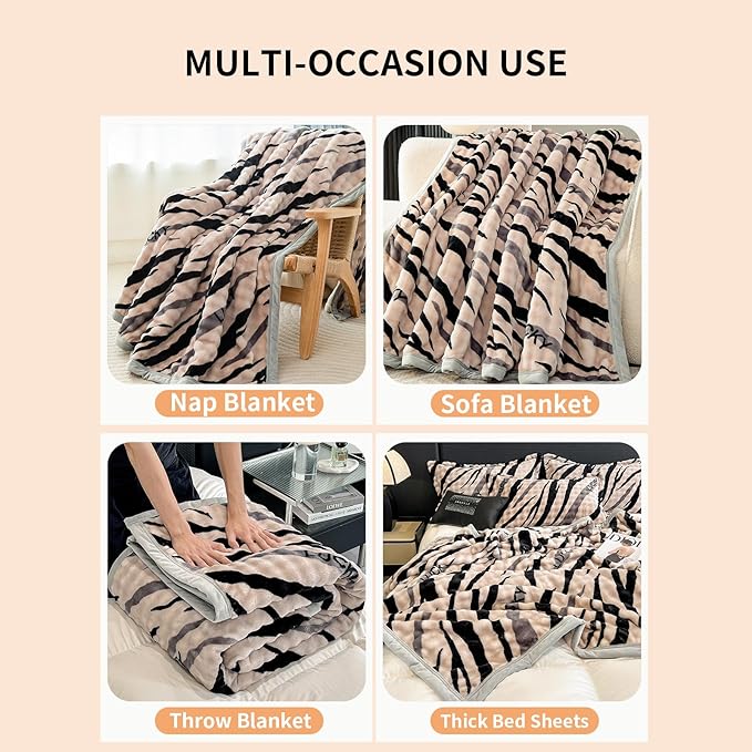 Fleece Bed Blankets Twin Size - Soft Lightweight Plush Fuzzy Cozy Luxury Blanket Microfiber Throw for Couch Bed,All-Season Breathable,60x80 Inches