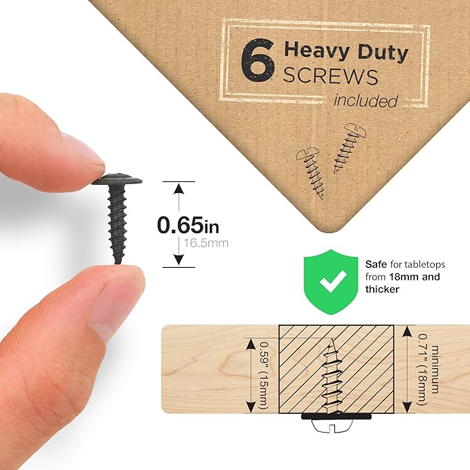 Compact Under Desk Cable Management Tray - Cable Organizer for Wire Management, Desk Wire Organizer, Cable Tray - Black Set of 2x12