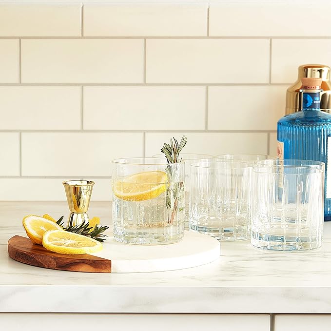 Schott Zwiesel Tritan Crystal Glass Distil Barware Collection Kirkwall DOF Old Fashioned Cocktail Glasses (Set of 6), 13.5 oz, Clear