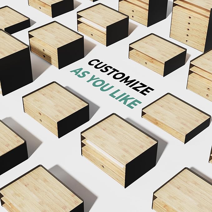 DesktopOrganizer-1drawer Prosumer's Choice Desk Paper Organizer Tray Wood - Ideal Solution and Size for Clean Desktop Setup - Suitable Desktop Organizer, Dimensions: 1.6 'H',12.5 'L',8.8'W'