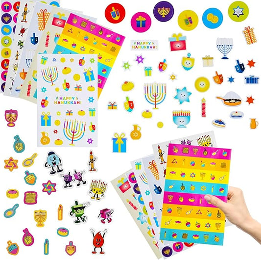 The Dreidel Company Hanukkah Stickers 6000-Pack Sticker Pieces (Complete Sticker Set (117 Sheets))