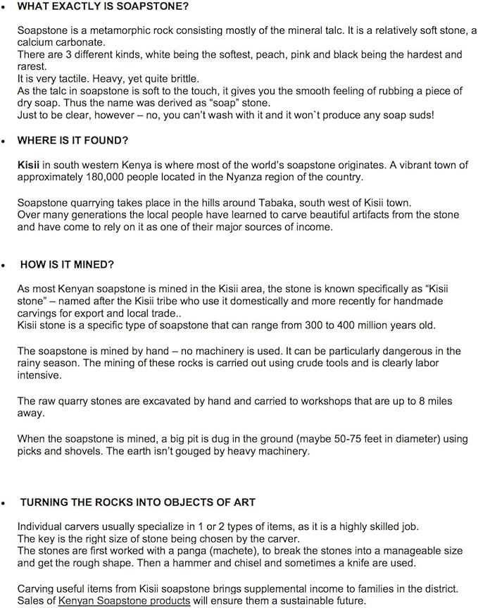 Global Crafts Natural 10-inch Tall Soapstone Family Sculpture - 2 Parents 2 Children