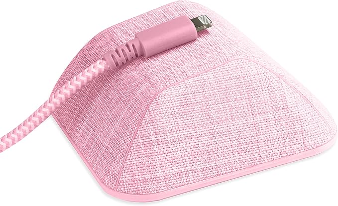 Smartish® Magnetic Cord Holder - Cable Wrangler Organizer with Magnet Clips for Charger Management on Desktop, Nightstand, or Side Table for All Cables, USB-C, Lightning Cables - I'm Blushing