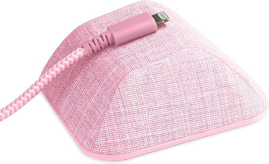 Smartish® Magnetic Cord Holder - Cable Wrangler Organizer with Magnet Clips for Charger Management on Desktop, Nightstand, or Side Table for All Cables, USB-C, Lightning Cables - I'm Blushing