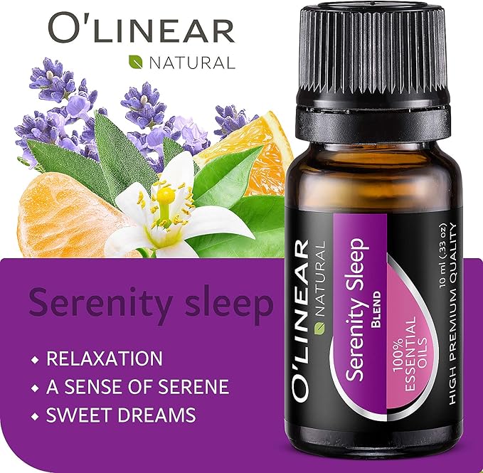 Sweet Dreams Essential Oil Blend 10ml - Pure Therapeutic Grade for Aromatherapy, Peaceful Bedtime Relaxation & Deep Rest with Lavender, Neroli, Tangerine, Sage, Breathe Essential Oil for Relax Nap