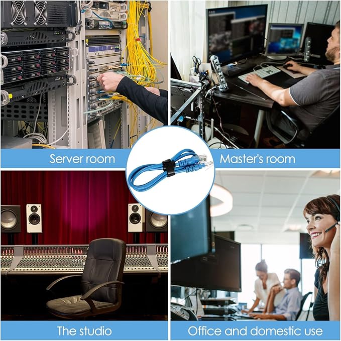 150PCS 8 Inch Cable Ties Reusable Multi-Purpose Wire Ties Cord Organizer Adjustable Cable Management 5 Colors