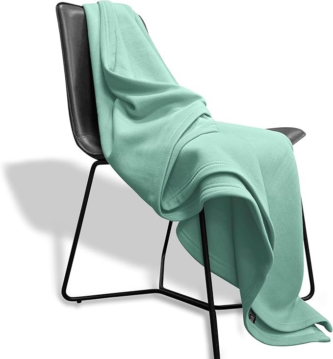 MV Sport Lightweight Sweatshirt Blanket Throw – Warm & Cozy, Breathable Oversized Fleece Knit, Couch, Bed, Travel, Cold Nights, and Outdoors – Soft Light Weight Blanket 54" x 84" Ocean