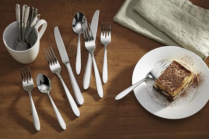 Oneida Mooncrest 20-Piece Flatware Set, Service for 4, Silver