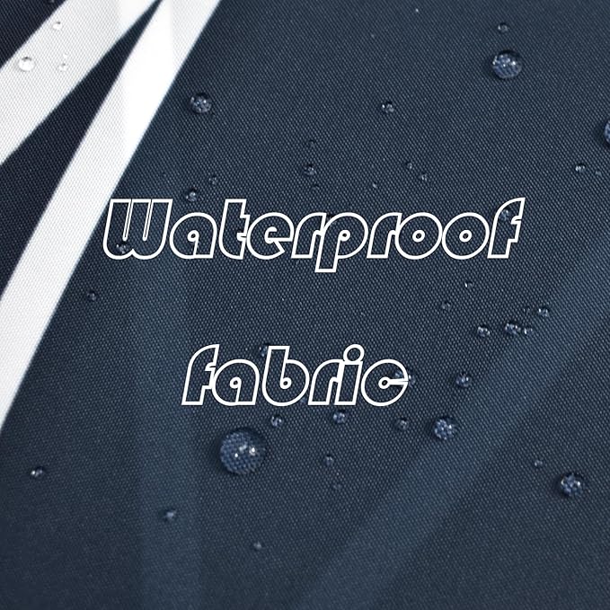 Punkray Aegean Blue Shower Curtain for Bathroom with Hooks, Shower Curtain Set, White Stripe Bath Curtains Decorative Shower Curtains Water Repellent Washable, 72 x 72