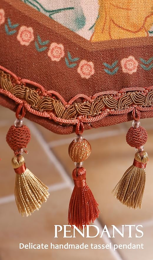 Designer Vintage Floral Printed Table Runner,French Soft Linen Farmhouse Table Runners 87 Inches Long,Italian Decor Tabletop for Kitchen,Dining,Party,Home,Christmas,12"*87"