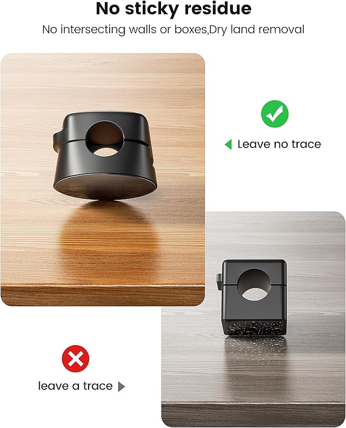 12 Pack Magnetic Cable Clips – Cord Organizer & Holder, Toocki Adhesive Cable Management, Wire Holder for USB Charging Cables, Ideal for Home, Office, Car, Desk, and Nightstand-Black