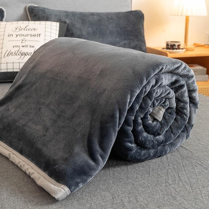 Fleece Bed Blankets Queen Size - Soft Lightweight Plush Fuzzy Cozy Luxury Blanket Microfiber Throw for Couch Bed,All-Season Breathable,80x90 Inches
