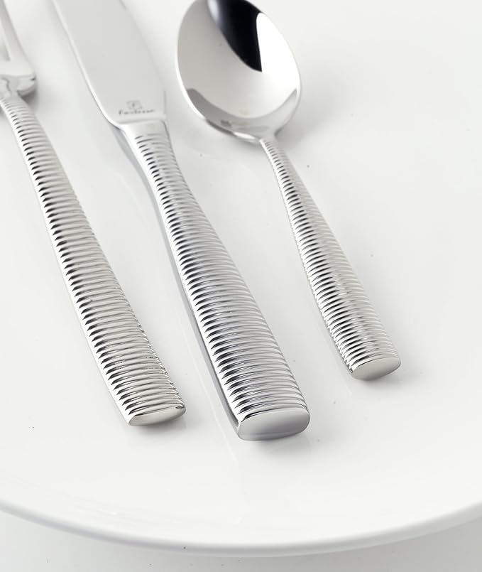 Fortessa Ringo 18/10 Stainless Steel Flatware Tea/Coffee Spoon, Set of 12