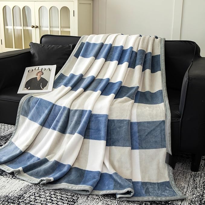Fleece Bed Blankets Throw Size - Soft Lightweight Plush Fuzzy Cozy Luxury Blanket Microfiber Throw for Couch Bed,All-Season Breathable,40x60 Inches