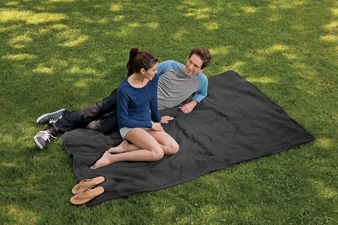 MV Sport Lightweight Sweatshirt Blanket Throw – Warm & Cozy, Breathable Oversized Fleece Knit, Couch, Bed, Travel, Cold Nights, and Outdoors – Soft Light Weight Blanket 54" x 84" Graphite