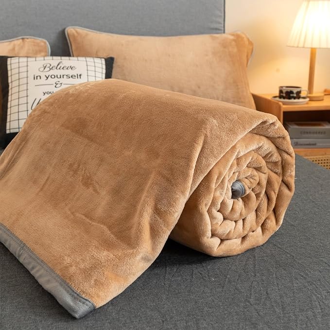 Fleece Bed Blankets Twin Size - Soft Lightweight Plush Fuzzy Cozy Luxury Blanket Microfiber Throw for Couch Bed,All-Season Breathable,60x80 Inches