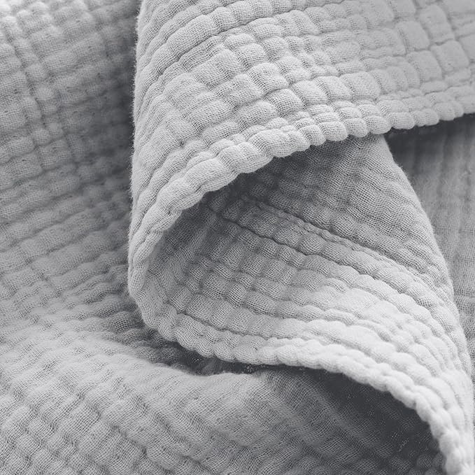 BOLL & BRANCH Dream Bed Blanket - Twin/Twin XL, Sky - Luxury 100% Organic Cotton - Soft, Lightweight and Breathable - Cloud-Like Touch