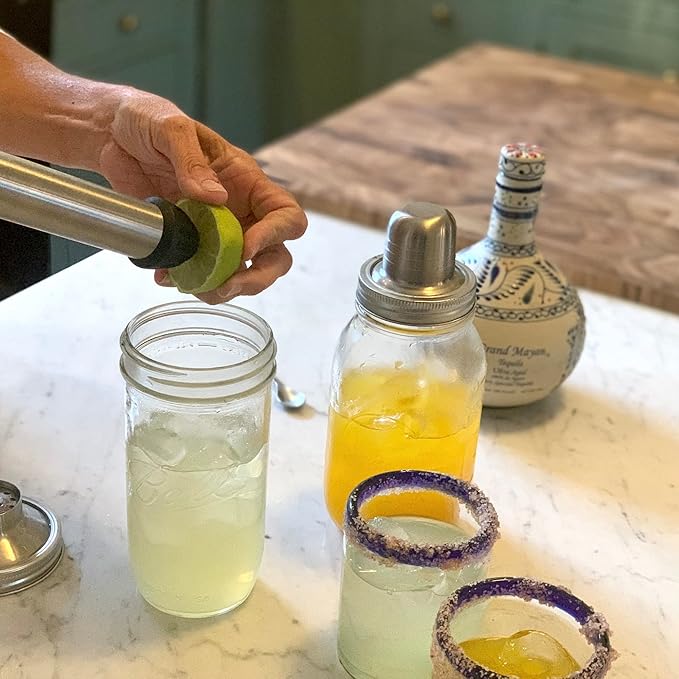 Outset Professional Cocktail Muddler, 3 in 1 Muddler, Stirrer, Juicer