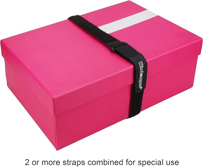 12 Pack 1 x 12 Inches Hook and Loop Reusable Fastening Cable Tie Down Straps by Wisdompro - Reusable, Durable Functional Ties to Keep Your Home, Office, Workspace from Tangled Messes of Cords