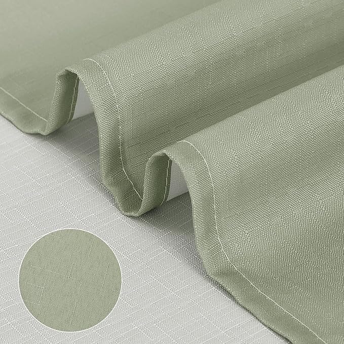 Sage Green Shower Curtain，Polyester Ombre Shower Curtains for Bathroom，Green and White Gradient Fabric Bathroom Decor Bath Set, Washable，72 x 72