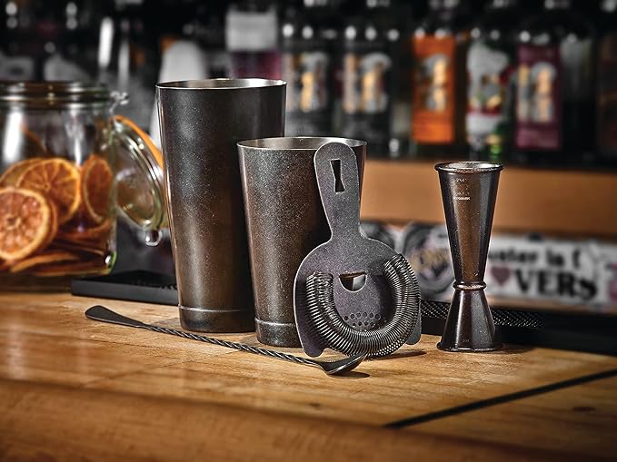 Barfly Japanese Style Bar Spoon, 13 3/16" (33.5 cm), Vintage Black