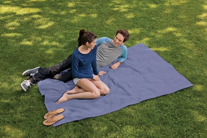 MV Sport Lightweight Sweatshirt Blanket Throw – Warm & Cozy, Breathable Oversized Fleece Knit, Couch, Bed, Travel, Cold Nights, and Outdoors – Soft Light Weight Blanket 54" x 84" Periwinkle