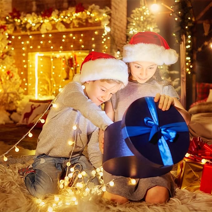 WERTIOO 33ft 100 LEDs Battery Operated String Lights Globe Fairy Lights with Remote Control for Outdoor/Indoor, Tent, Camping, Bedroom,Garden,Christmas Tree[8 Modes,Timer ] (Warm White)