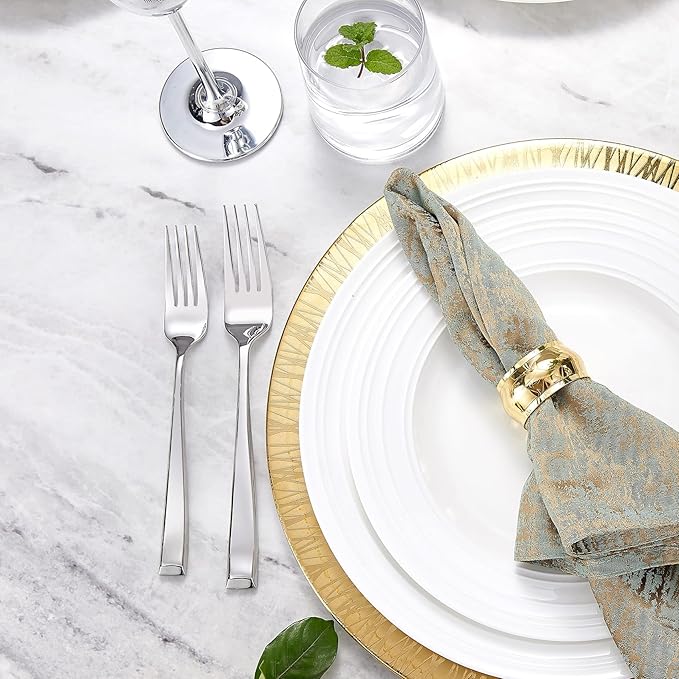 KEAWELL Premium Imperial 20-Piece Silverware Set, Service for 4 – Heavy Duty 18/10 Stainless Steel Flatware, Dishwasher Safe for Elegant Dining and Holiday Hosting (20, Silver)