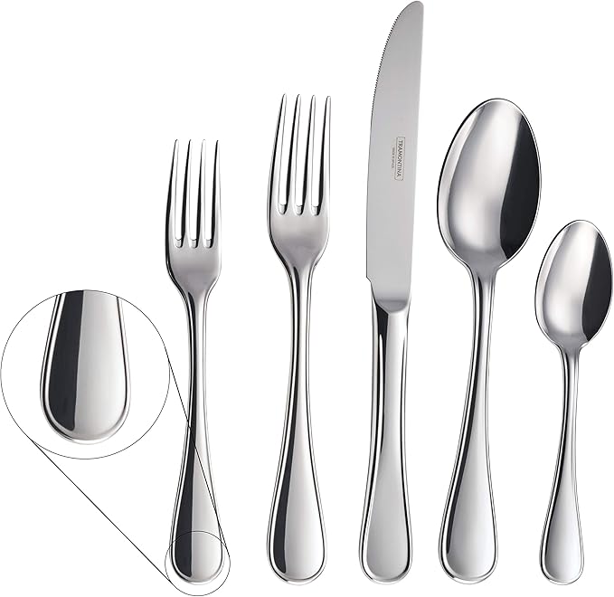 Tramontina 20 Piece Silverware Set - Firenze Utensils Set