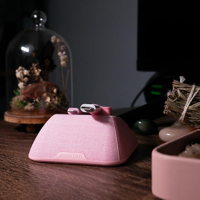 Smartish® Magnetic Cord Holder - Cable Wrangler Organizer with Magnet Clips for Charger Management on Desktop, Nightstand, or Side Table for All Cables, USB-C, Lightning Cables - No 2 Pencil Gray