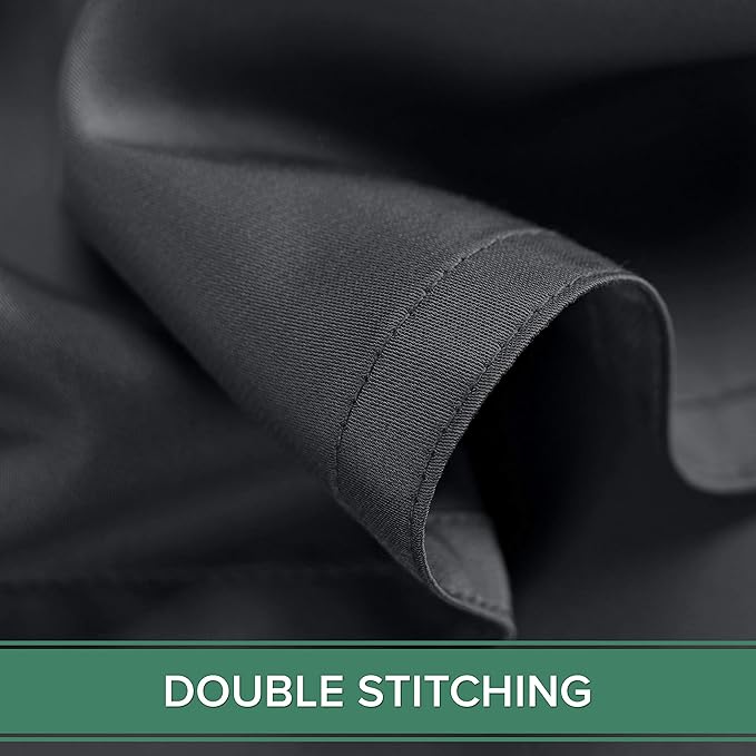 Short Queen Sheets by Pure Bamboo for RV Camper (60"x75") - Genuine 100% Organic Viscose Derived from Bamboo Bed Sheet Set, Soft & Cooling, Lifetime Quality Promise (Short Queen, Charcoal)