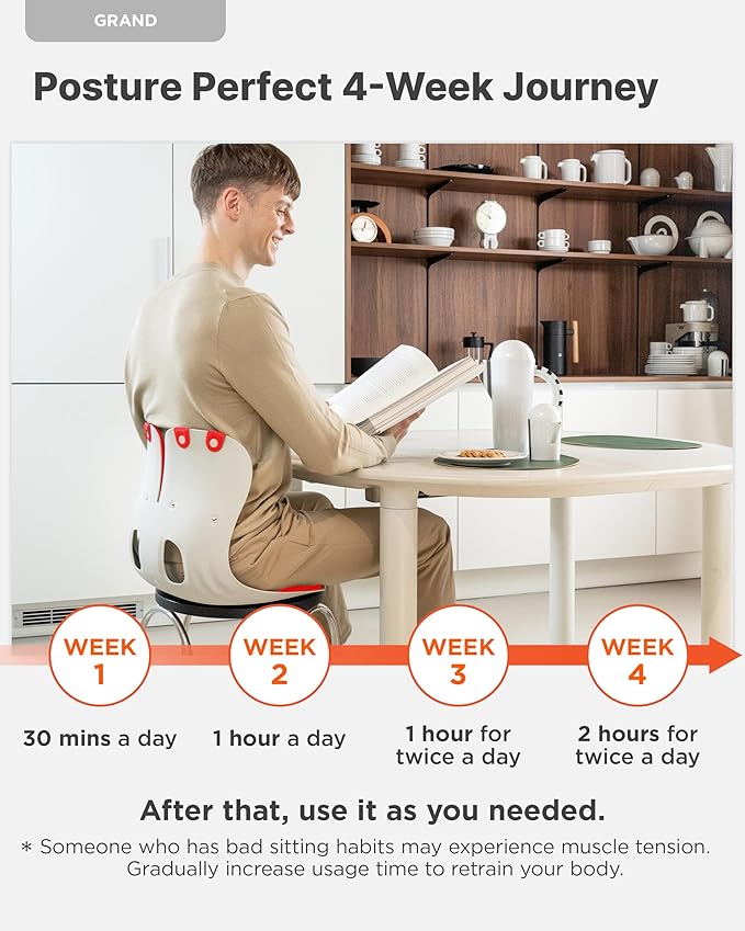 curble Grand 2PACK, Ergonomic Chair Back Support, Lumbar Support for Good Posture Correction and Back Pain Relief, Perfect for Office Chair and Work from Home, Patented(Extra Wide&Sturdy, 2P Red)