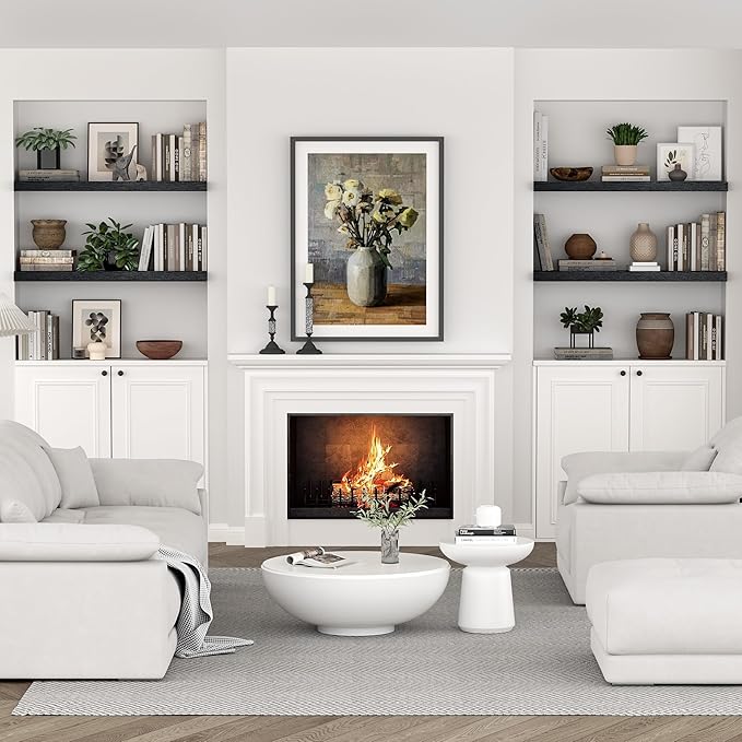 Vivelove Single Floating Shelves 36 inch Long, Large 10 in Deep Wall Shelves Heavy Duty 70 lbs for Bedroom, Bathroom, Living Room, Kitchen, Office, Modern Shelf Home Decor, Set of 1, Black