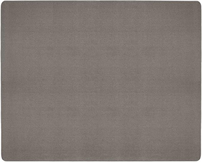 House, Home and More Skid-Resistant Carpet Indoor Area Rug Floor Mat - Gray - 8 Ft X 10 Ft - Non Slip Rubber Backing, Stain Resistant, Dog Friendly, Living Room Bedroom Kitchen Entryway