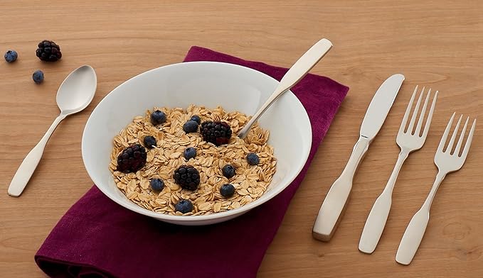 Oneida Paul Revere Fine Flatware Dinner Spoons, Set of 4, 18/10 Stainless Steel