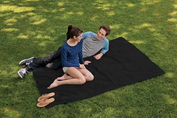 MV Sport Lightweight Sweatshirt Blanket Throw – Warm & Cozy, Breathable Oversized Fleece Knit, Couch, Bed, Travel, Cold Nights, and Outdoors – Soft Light Weight Blanket 54" x 84" Black