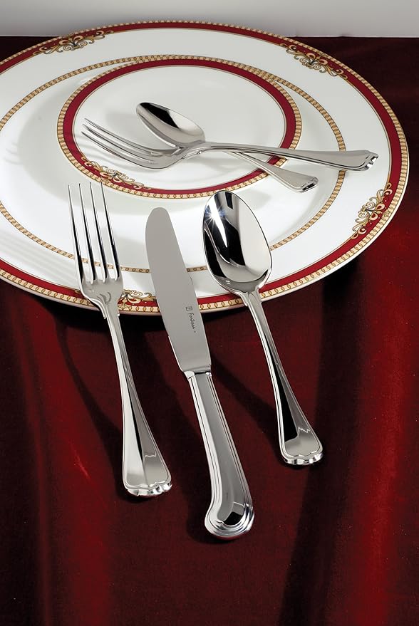 Fortessa San Marco 18/10 Stainless Steel Flatware Solid Handle Dessert Knife, Set of 12