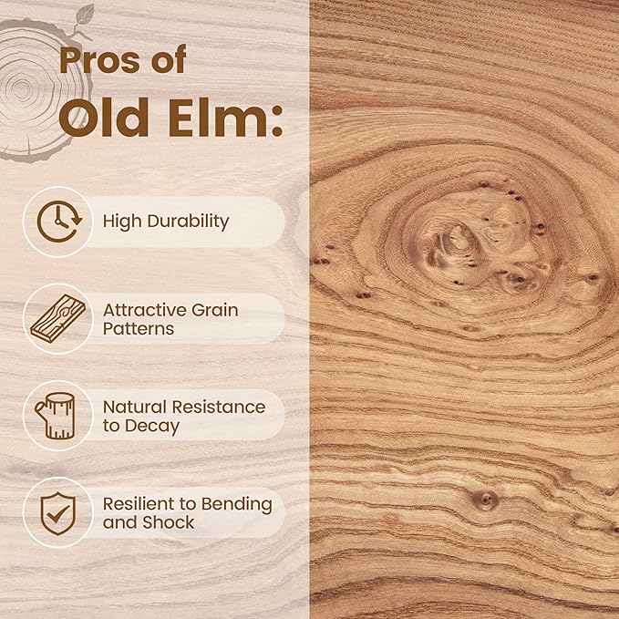 Rustic Elm Wood Floating Shelf for Wall, Flat Edge 55"W x 9.2"D x 1.4"H, 1 Pack with Invisible Bracket, Large Wall Mounted Storage Shelf for Living Room Bedroom Kitchen Bathroom Decor, Natural Finish