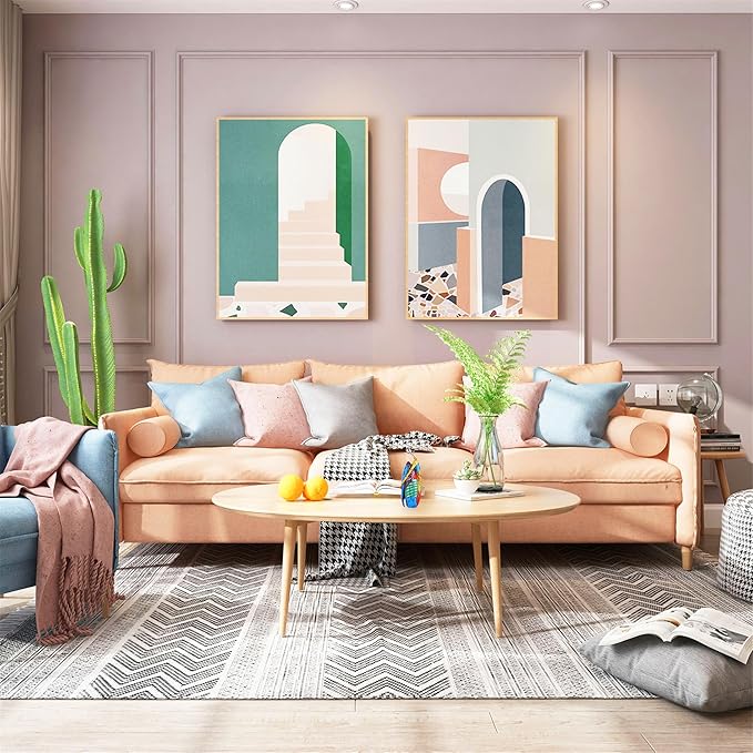 suruim Colorful Abstract Women Figurines Sculptures Home Decor for Shelves Yoga Pose Art Statue Modern Home Decoration Living Room Zen Decor Tables Ornaments (Grace)