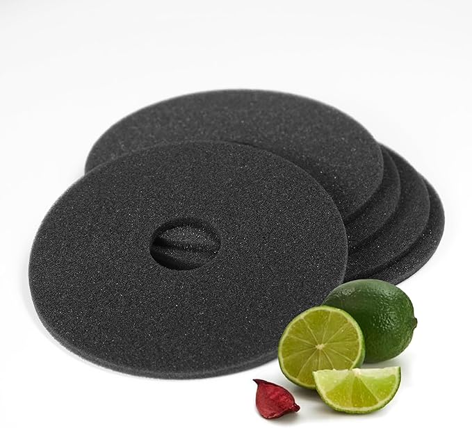 5Pcs Bar Salt Rimmer Sponges | Black Replacement Sponge Set for Glass Margarita Salter | Salt Rimmer for Cocktails