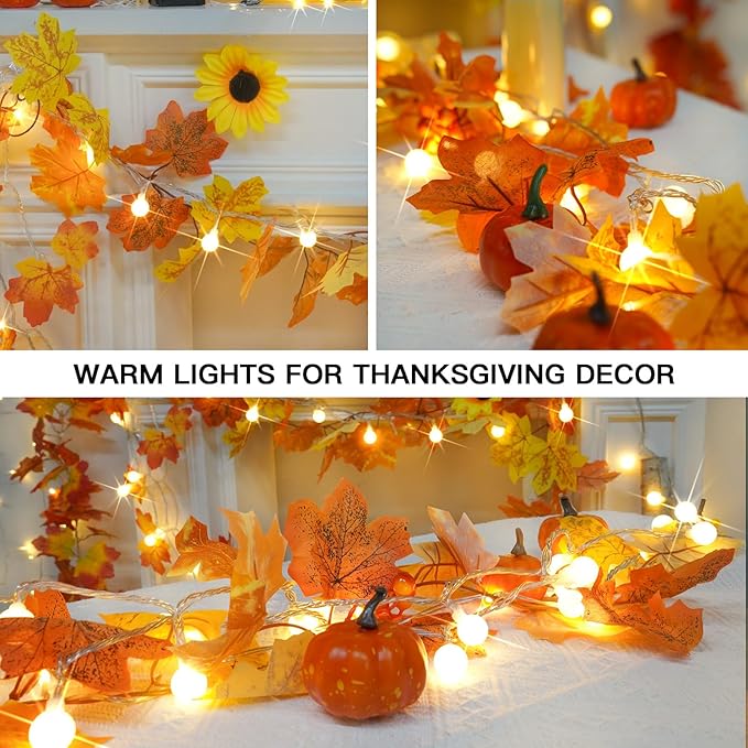 suddus Globe String Lights Bedroom, 100 Led Fairy Lights Plug in, Indoor String Lights for Christmas, Classroom, Backyard, Patio, Garden, Party, Wall, Living Room, Warm White