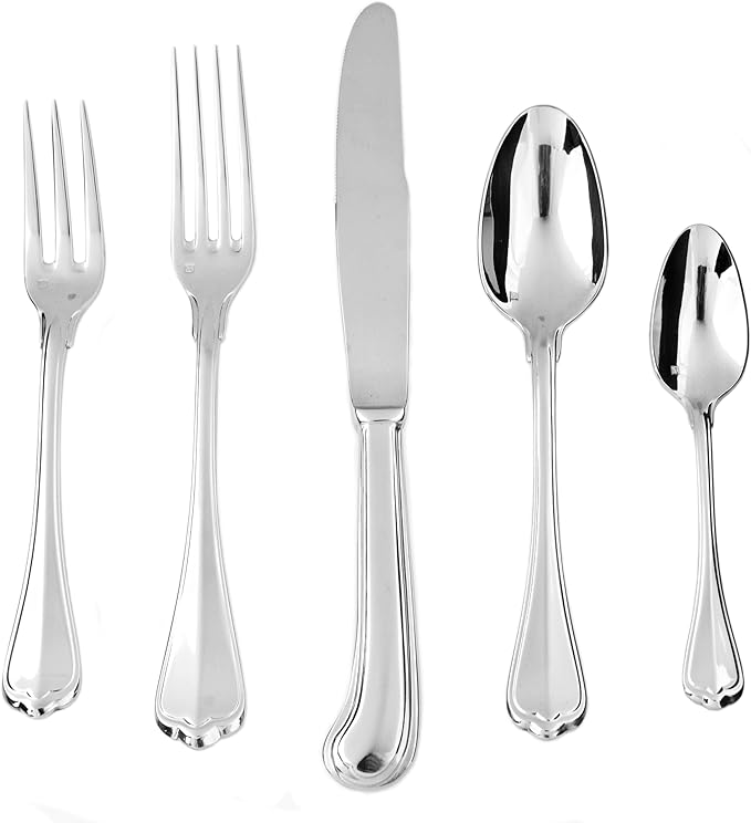 Fortessa San Marco 18/10 Stainless Steel Flatware Salad/Dessert Fork, Set of 12