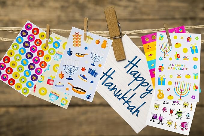 The Dreidel Company Hanukkah Stickers 6000-Pack Sticker Pieces (Complete Sticker Set (117 Sheets))