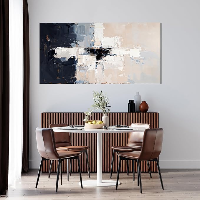 Abstract Wall Art Decor Wall Art Pictures for Living Room Abstract Canvas Art Wall Decor Modern White Wall Art Prints Artwork for Walls Black and White Wall Art Decorations Home Office Decor 20" X 40"