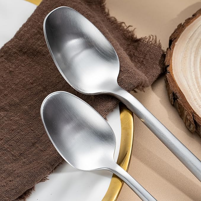 Silverware Set with Steak Knives,Zerophilo Flatware Set with Hexagon Handle 24 Pieces 18/0 Stainless Steel Cutlery Set for 4,Dishwasher Safe