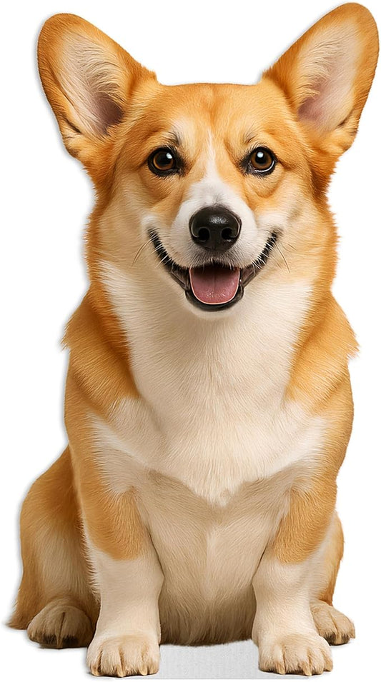 Dog - Corgi Life Size Standee - 3FT Freestanding Coroplast Cutouts | Pets Animal Standup Photo Booths, Birthday & Halloween Decorations