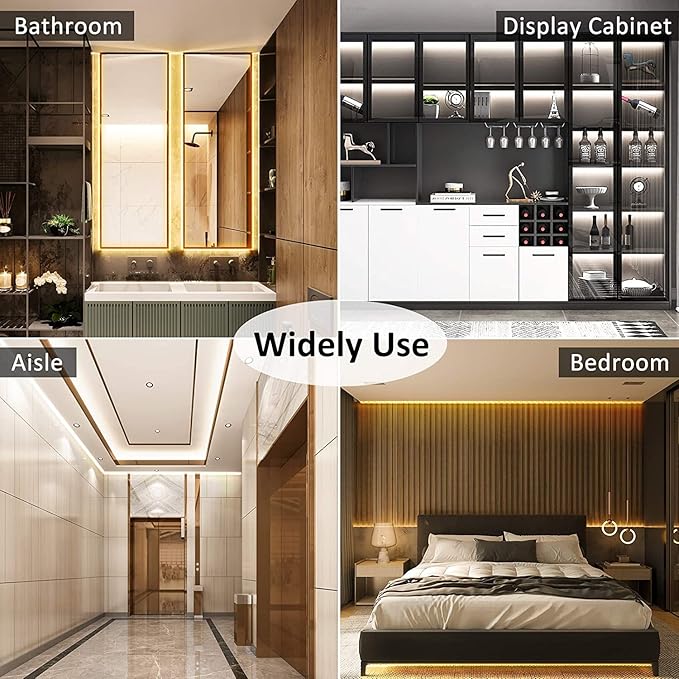 PAUTIX COB LED Strip Light CCT Tunable White IP65 Waterproof,CRI90+ 24ft/7.5m 2700K-6500K Dimmable 24V LED Tape Light,for Under Cabinet Bedroom Kitchen DIY Lighting(Adapter&Controller NOT Included)