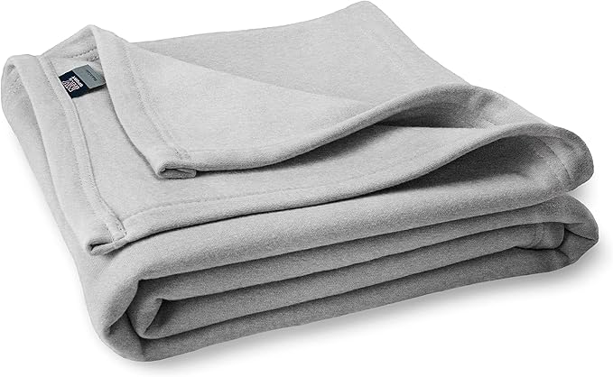 MV Sport Lightweight Sweatshirt Blanket Throw – Warm & Cozy, Breathable Oversized Fleece Knit, Couch, Bed, Travel, Cold Nights, and Outdoors – Soft Light Weight Blanket 54" x 84" Heather